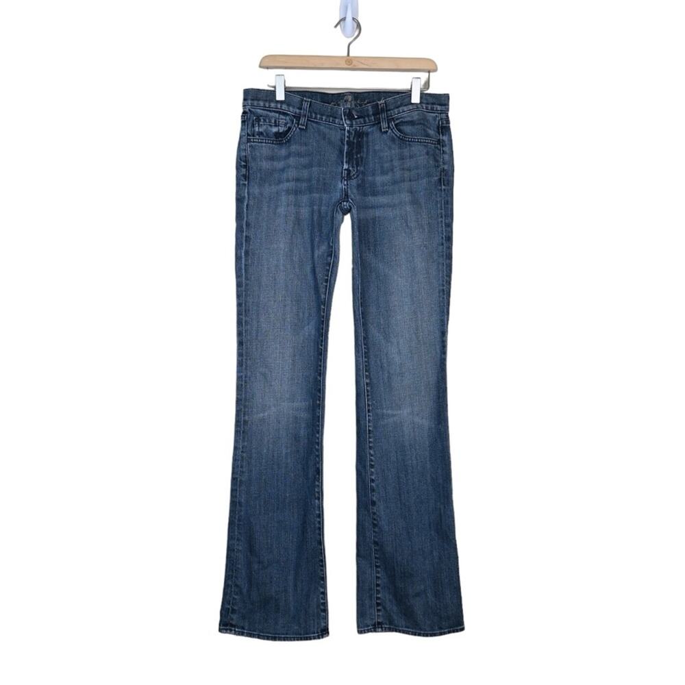 7 For All Mankind Women’s Boot Cut Jeans - Medium Blue
